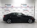 2020 Crystal Black Pearl Honda Civic LX Sedan  photo #1