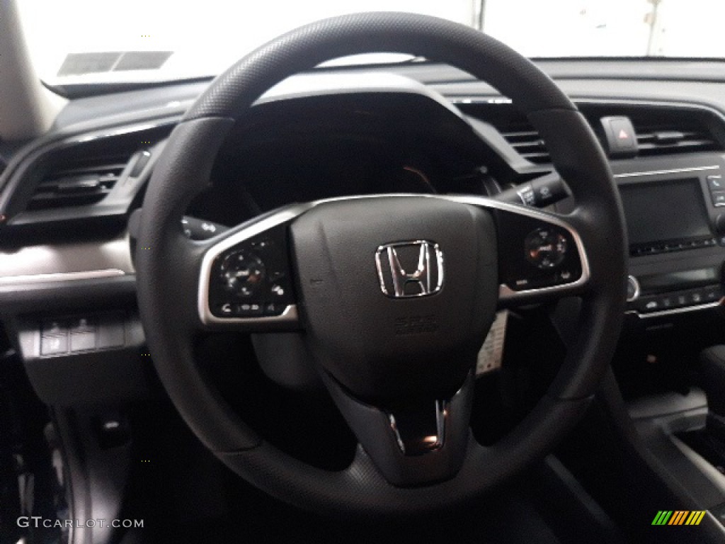 2020 Civic LX Sedan - Crystal Black Pearl / Black photo #5