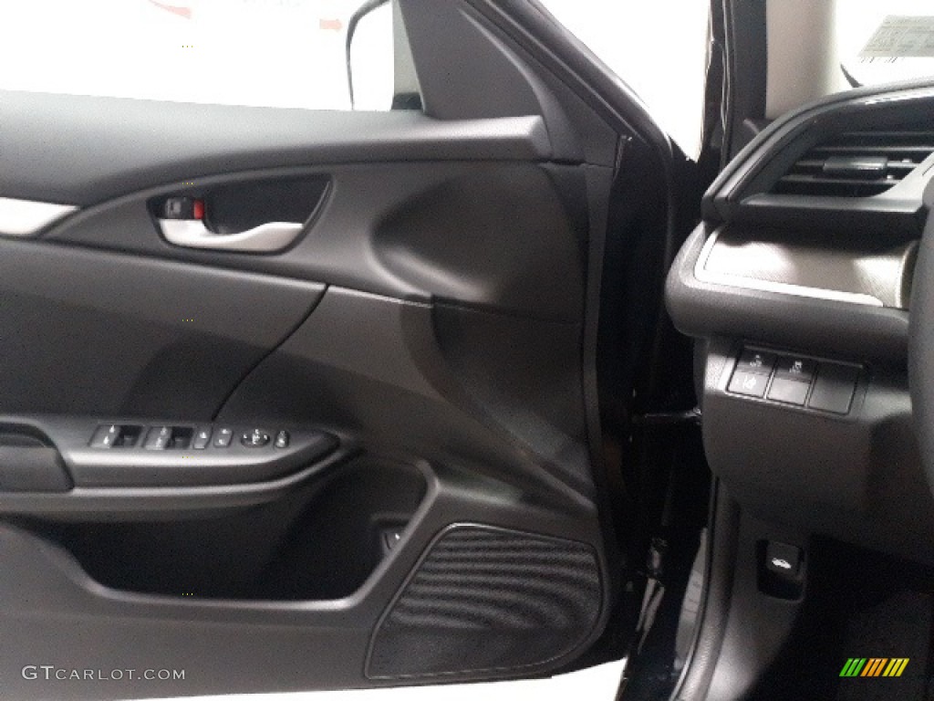 2020 Civic LX Sedan - Crystal Black Pearl / Black photo #6