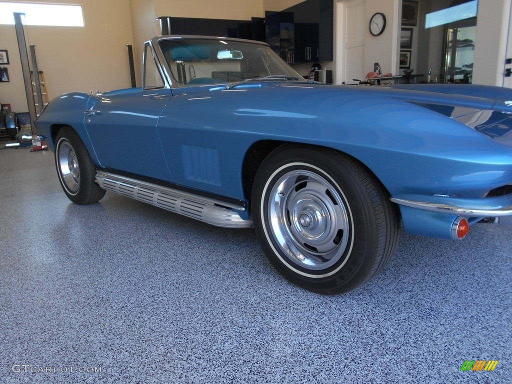 1967 Corvette Convertible - Marina Blue / Bright Blue photo #8
