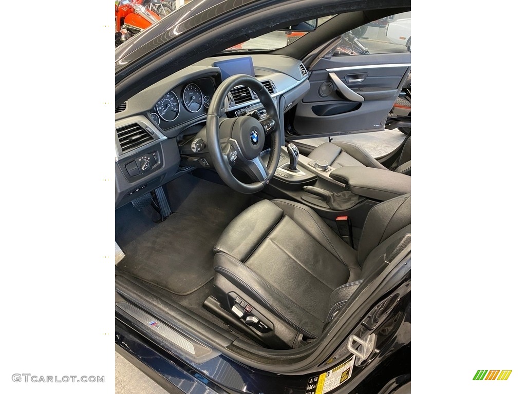 2018 4 Series 440i xDrive Gran Coupe - Carbon Black Metallic / Black photo #4
