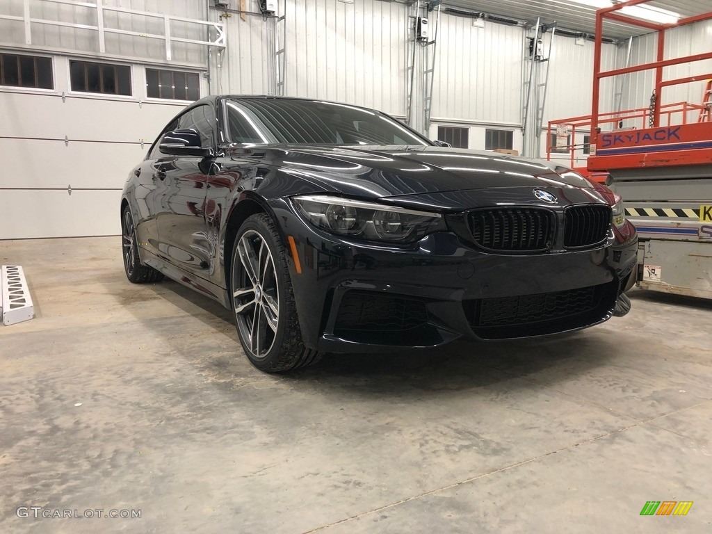 2018 4 Series 440i xDrive Gran Coupe - Carbon Black Metallic / Black photo #5