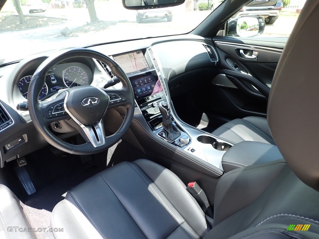 Graphite Interior 2017 Infiniti Q60 3.0t Premium AWD Coupe Photo #138913589