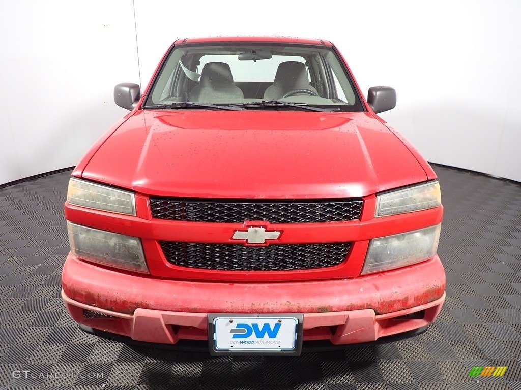 2008 Colorado LS Extended Cab 4x4 - Victory Red / Medium Pewter photo #3