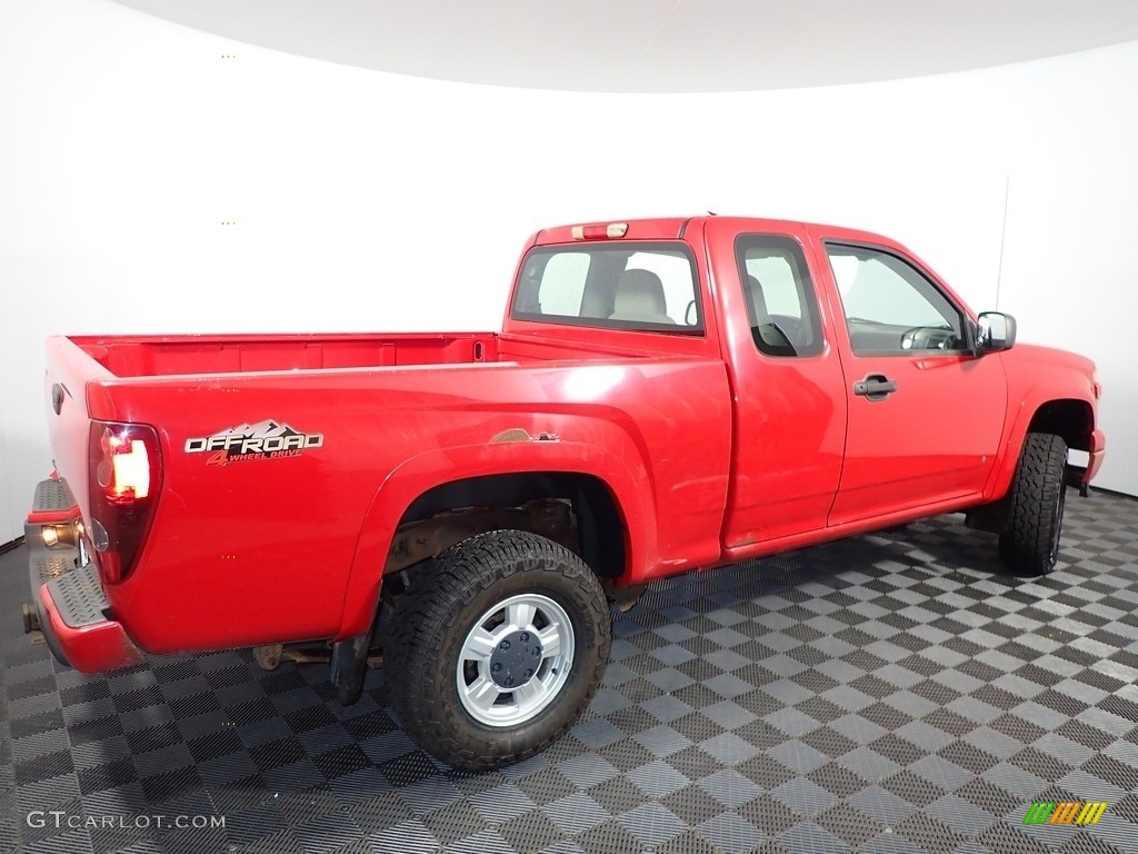 2008 Colorado LS Extended Cab 4x4 - Victory Red / Medium Pewter photo #12