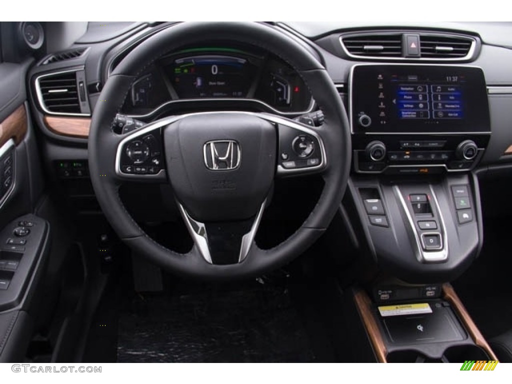 2020 Honda CR-V Touring AWD Hybrid Black Dashboard Photo #138916379