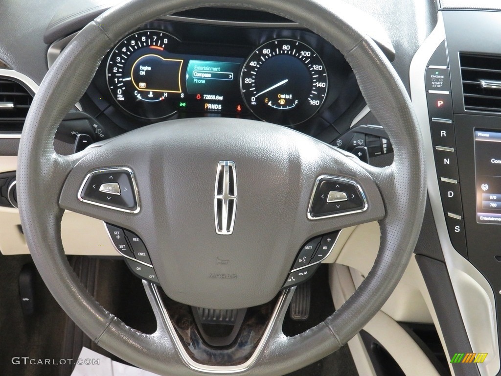2014 Lincoln MKZ AWD Light Dune Steering Wheel Photo #138917141