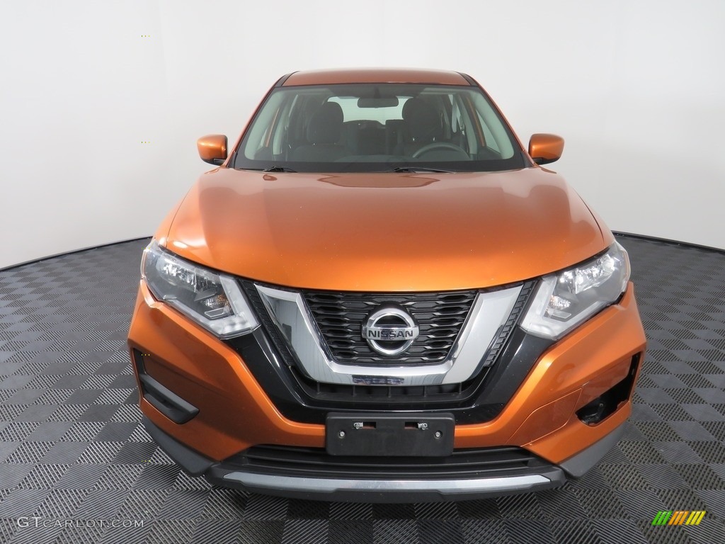2017 Rogue S AWD - Monarch Orange / Charcoal photo #5