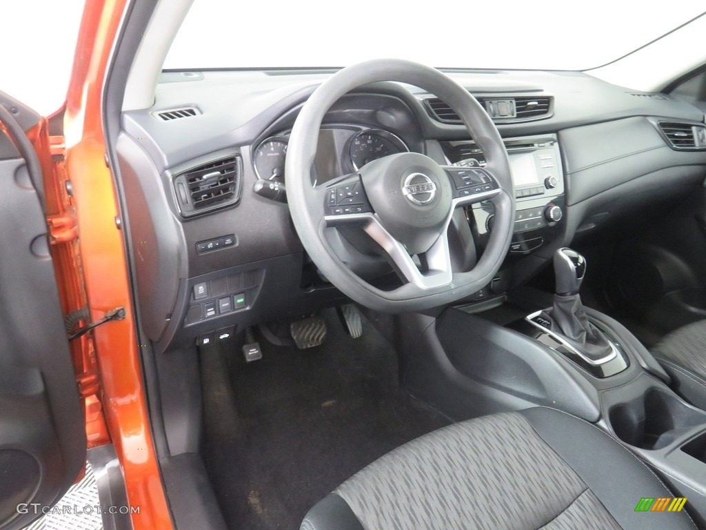 2017 Rogue S AWD - Monarch Orange / Charcoal photo #29