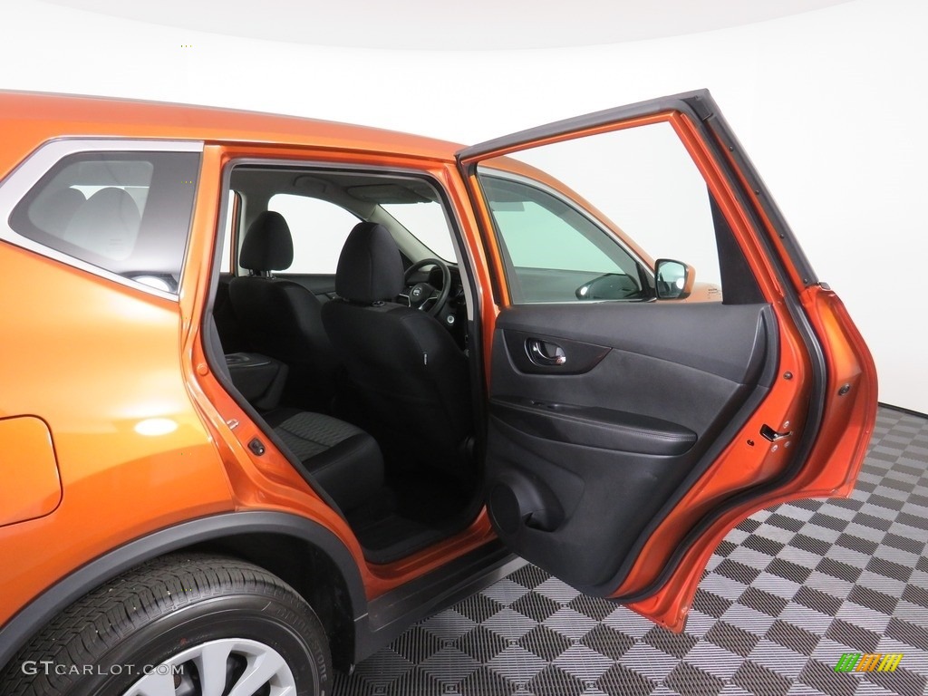 2017 Rogue S AWD - Monarch Orange / Charcoal photo #34