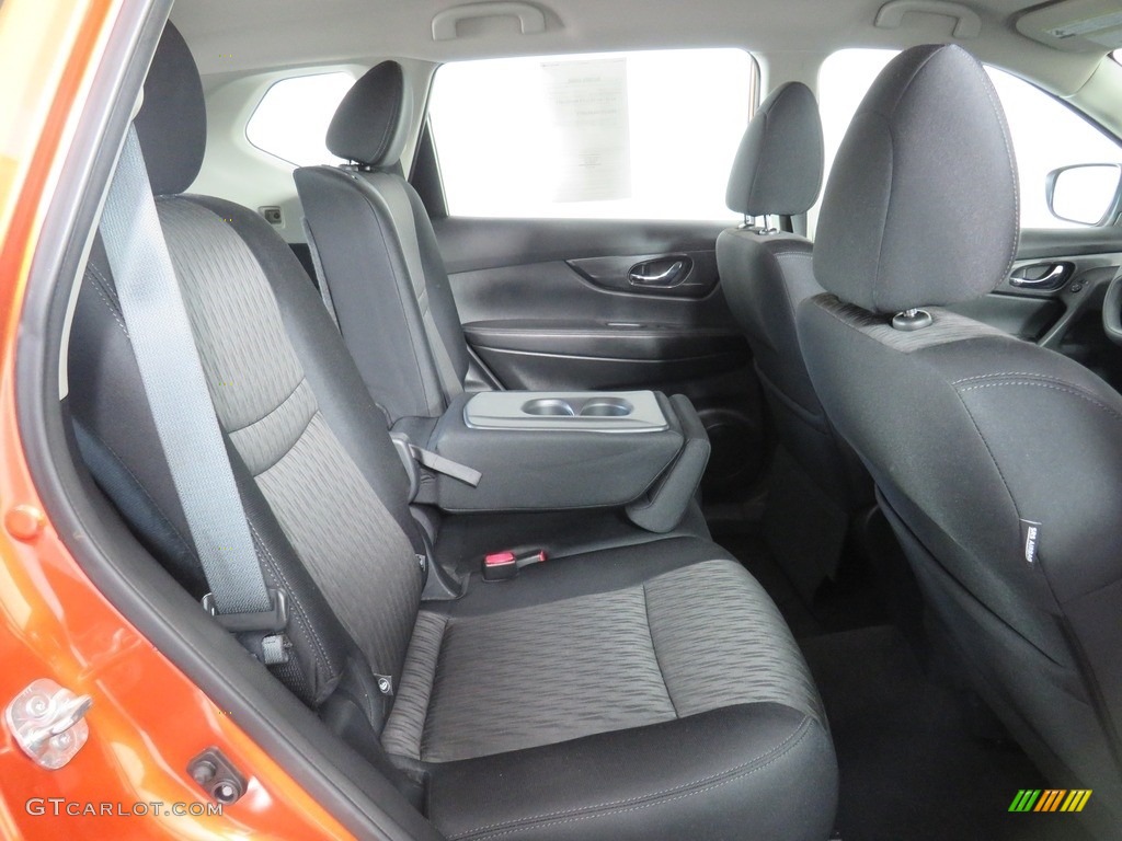 2017 Rogue S AWD - Monarch Orange / Charcoal photo #35