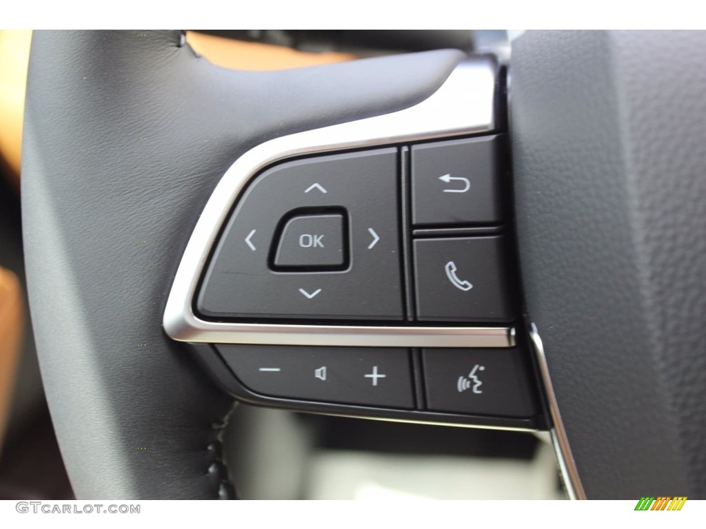 2020 Toyota Highlander Platinum Glazed Caramel Steering Wheel Photo #138921089