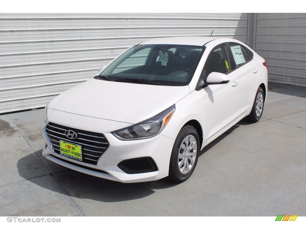 2020 Accent SE - Frost White Pearl / Black photo #4