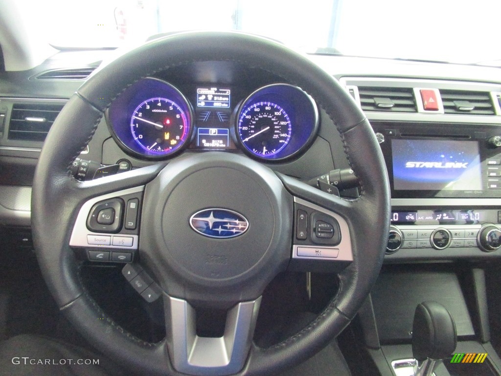 2015 Subaru Legacy 2.5i Premium Slate Black Steering Wheel Photo #138924497