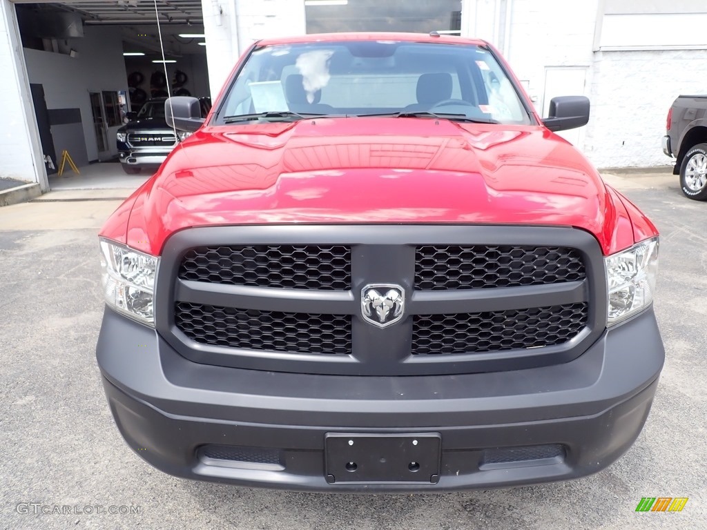 2018 1500 Tradesman Regular Cab 4x4 - Flame Red / Black/Diesel Gray photo #8