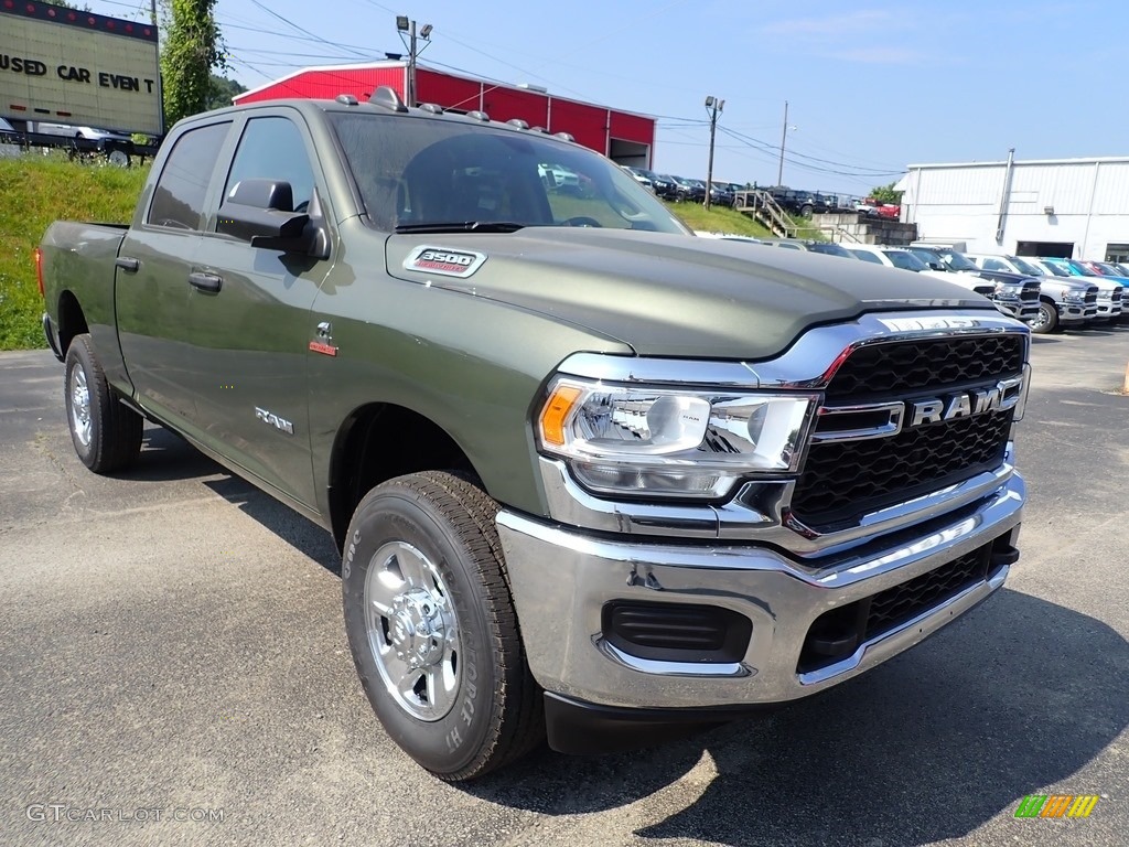 Olive Green Pearl 2020 Ram 3500 Tradesman Crew Cab 4x4 Exterior Photo #138934106