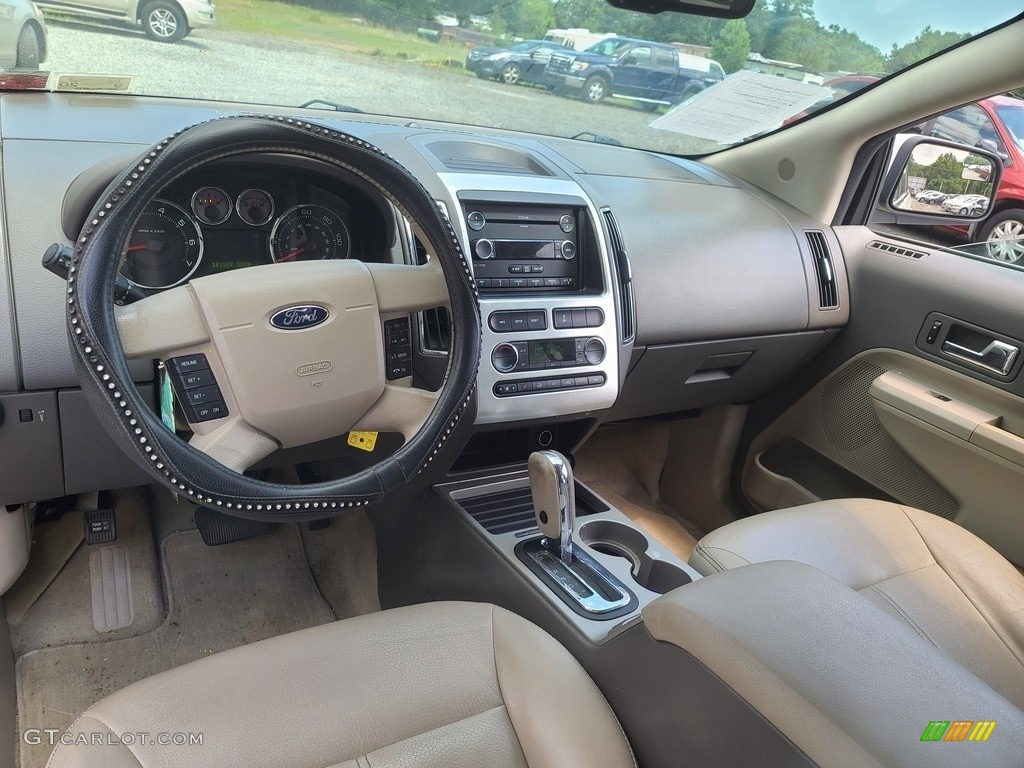 2010 Edge Limited AWD - White Platinum Tri-Coat / Camel photo #9