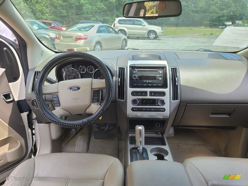 2010 Edge Limited AWD - White Platinum Tri-Coat / Camel photo #10