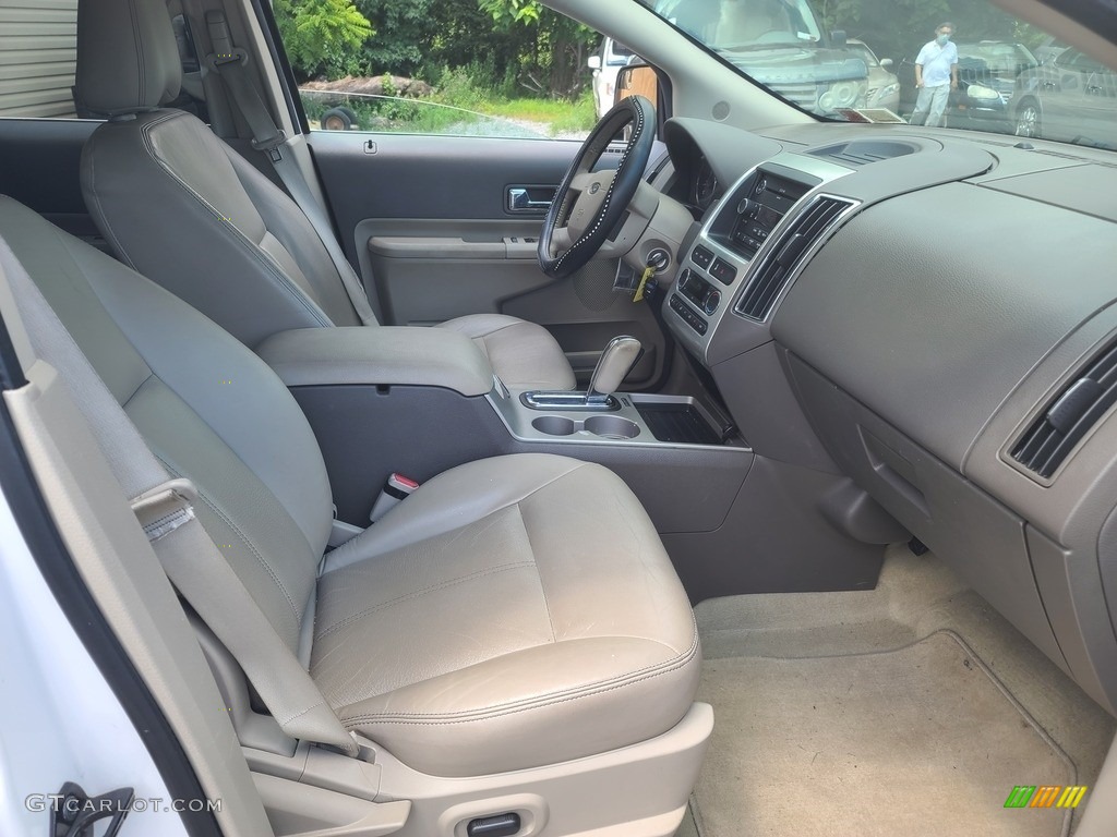 2010 Edge Limited AWD - White Platinum Tri-Coat / Camel photo #13