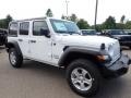 Bright White 2020 Jeep Wrangler Unlimited Sport 4x4 Exterior