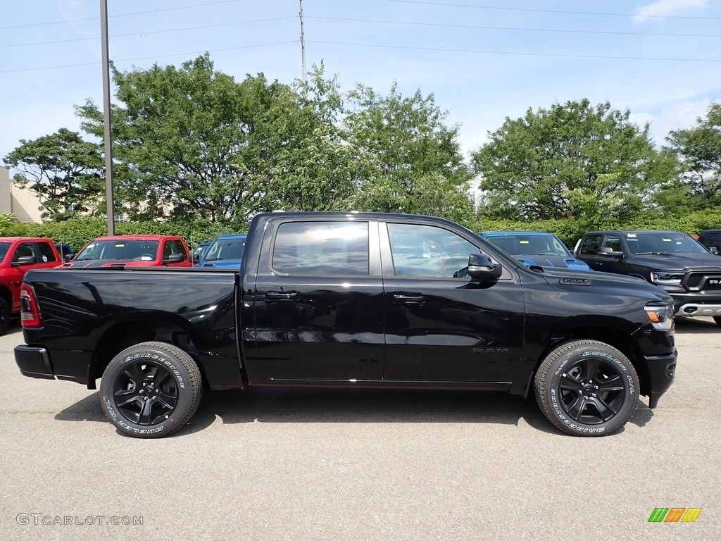 2020 1500 Big Horn Night Edition Crew Cab 4x4 - Diamond Black Crystal Pearl / Black photo #4