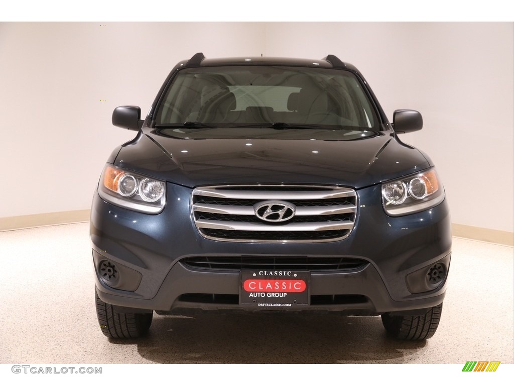 2012 Santa Fe GLS AWD - Pacific Blue Pearl / Gray photo #2