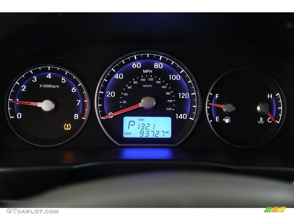 2012 Santa Fe GLS AWD - Pacific Blue Pearl / Gray photo #7