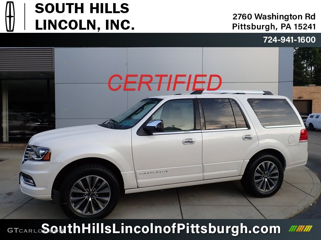 2017 Navigator Select 4x4 - White Platinum / Medium Light Stone photo #1
