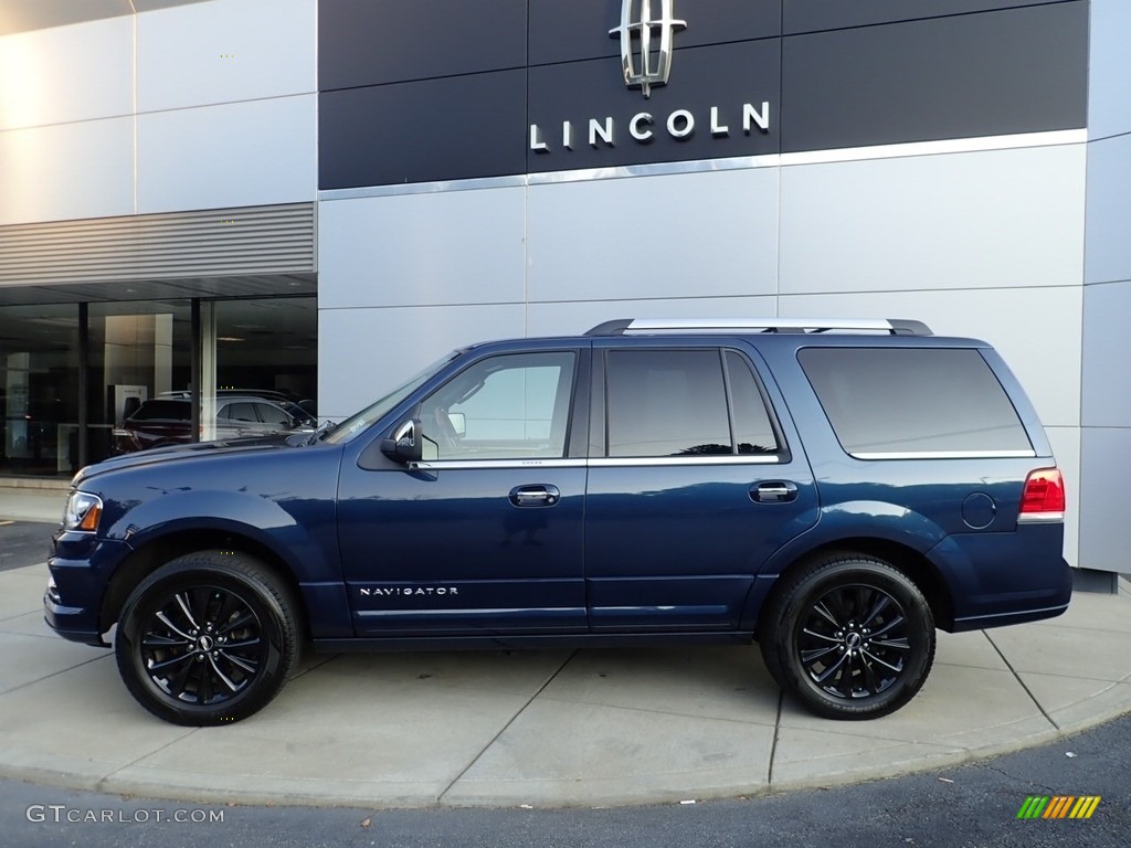 Midnight Sapphire Blue 2017 Lincoln Navigator Select 4x4 Exterior Photo #138941639