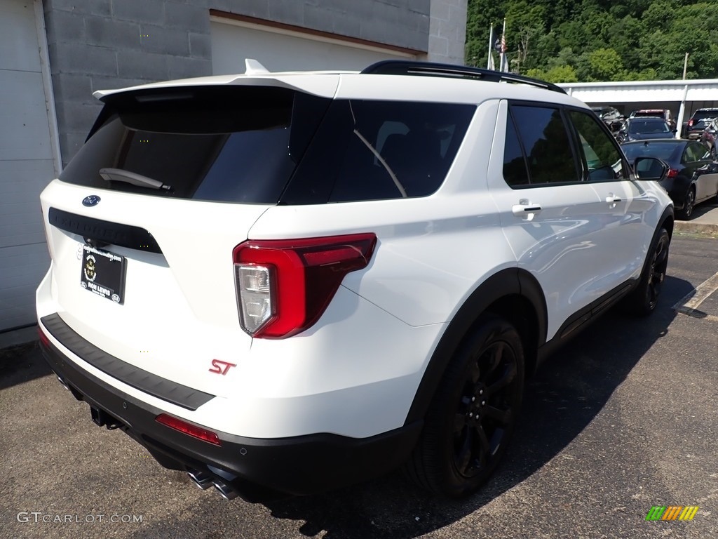 2020 Explorer ST 4WD - Star White Metallic Tri-Coat / Ebony photo #2