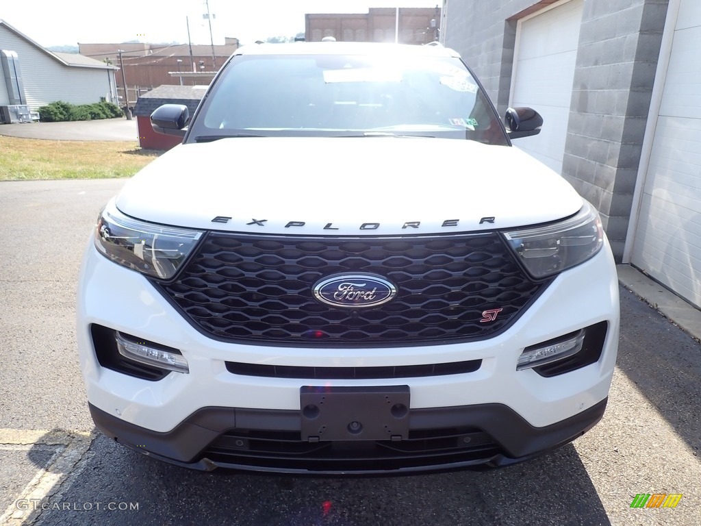2020 Explorer ST 4WD - Star White Metallic Tri-Coat / Ebony photo #4