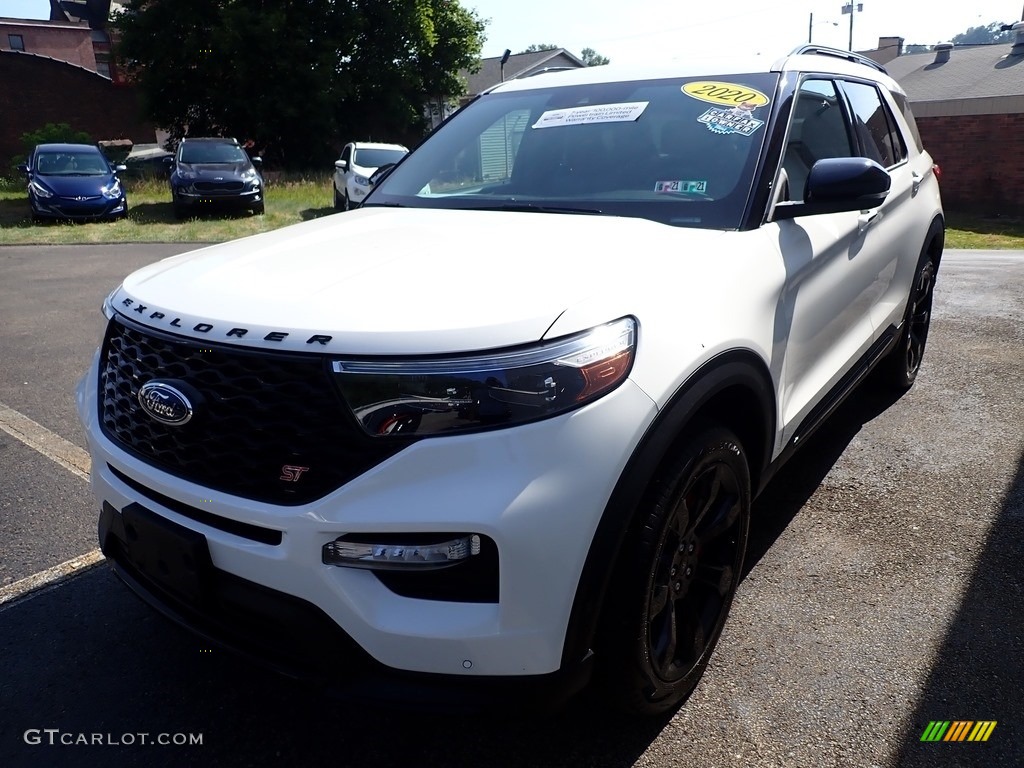 2020 Explorer ST 4WD - Star White Metallic Tri-Coat / Ebony photo #5