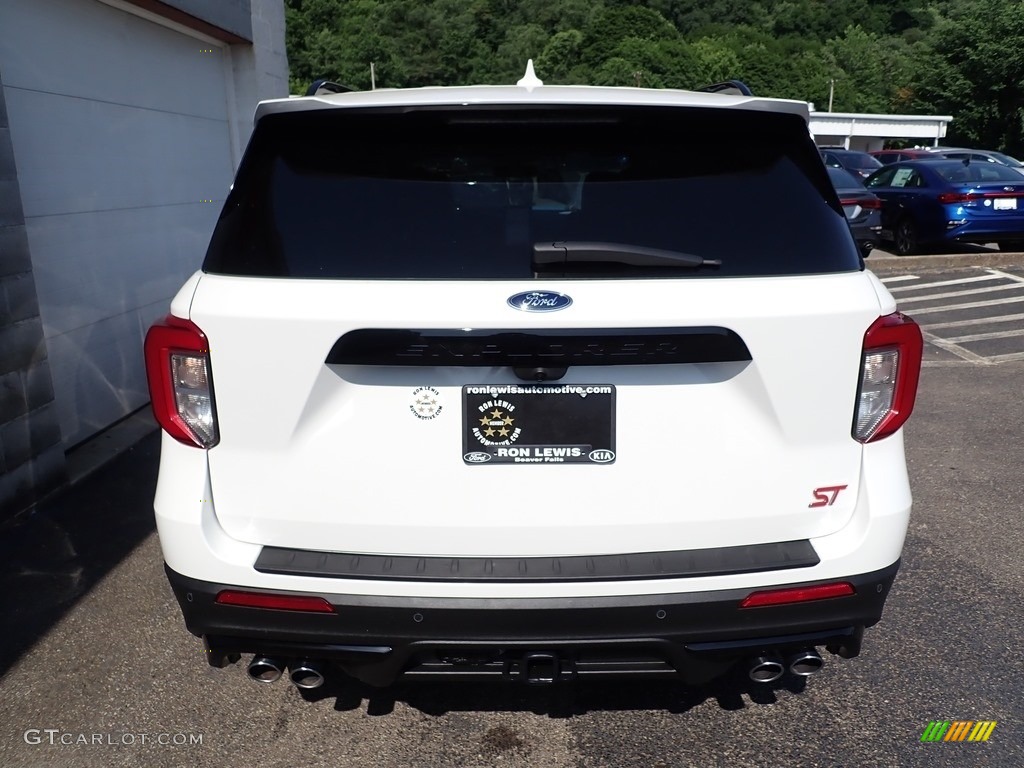 2020 Explorer ST 4WD - Star White Metallic Tri-Coat / Ebony photo #7