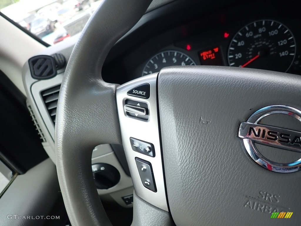 2013 Nissan NV 1500 SV Gray Steering Wheel Photo #138942278