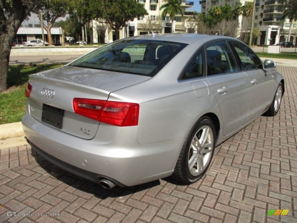 2012 A6 3.0T quattro Sedan - Ice Silver Metallic / Black photo #10