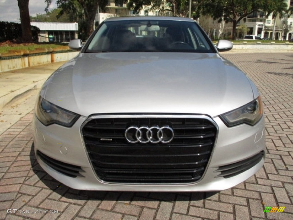 2012 A6 3.0T quattro Sedan - Ice Silver Metallic / Black photo #16