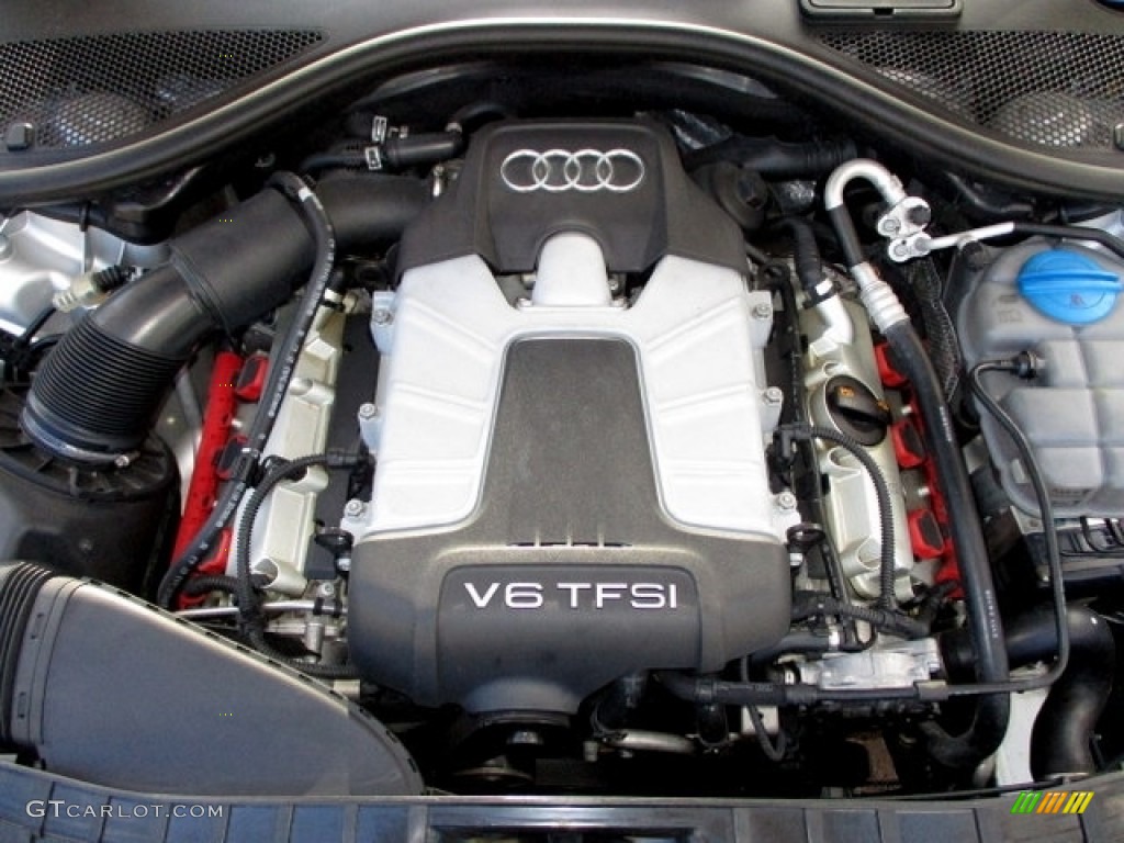 2012 A6 3.0T quattro Sedan - Ice Silver Metallic / Black photo #17