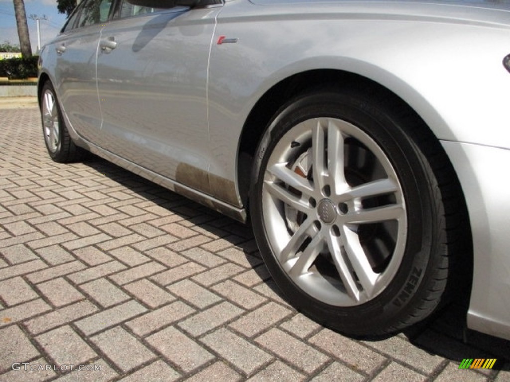 2012 A6 3.0T quattro Sedan - Ice Silver Metallic / Black photo #20