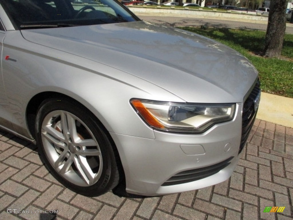 2012 A6 3.0T quattro Sedan - Ice Silver Metallic / Black photo #24