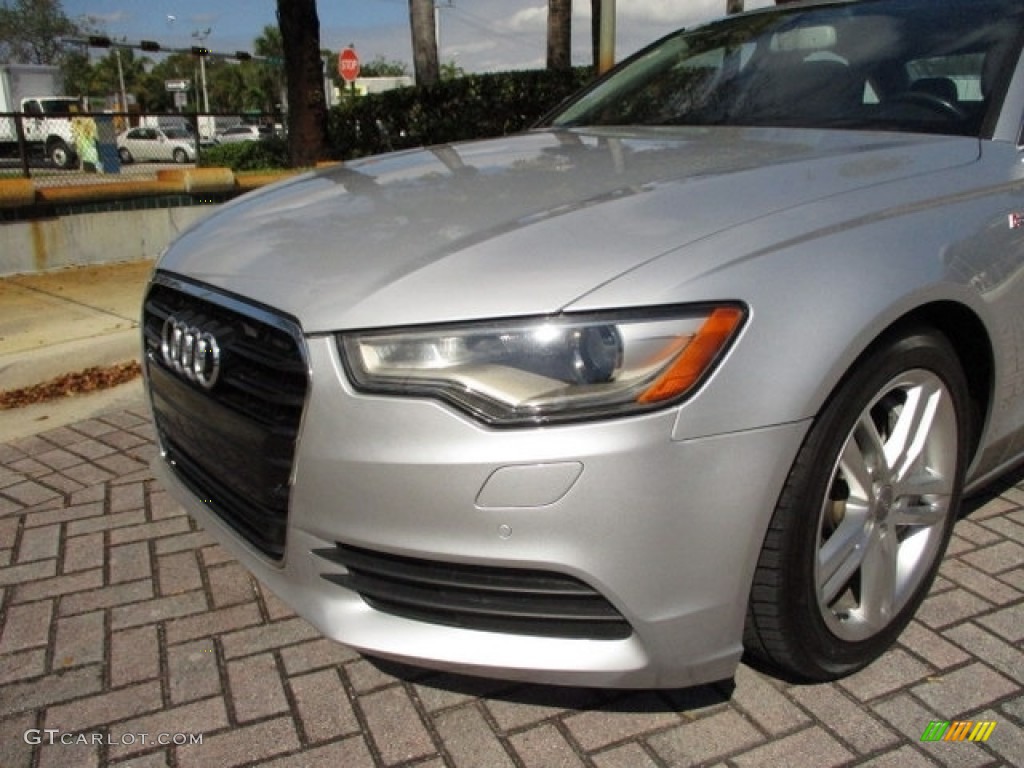 2012 A6 3.0T quattro Sedan - Ice Silver Metallic / Black photo #31