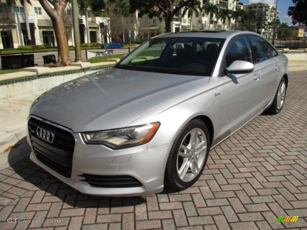 2012 A6 3.0T quattro Sedan - Ice Silver Metallic / Black photo #40