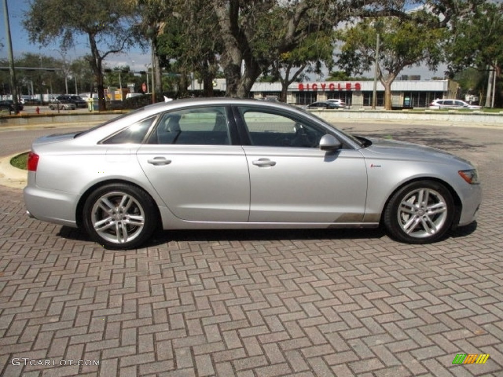 2012 A6 3.0T quattro Sedan - Ice Silver Metallic / Black photo #51