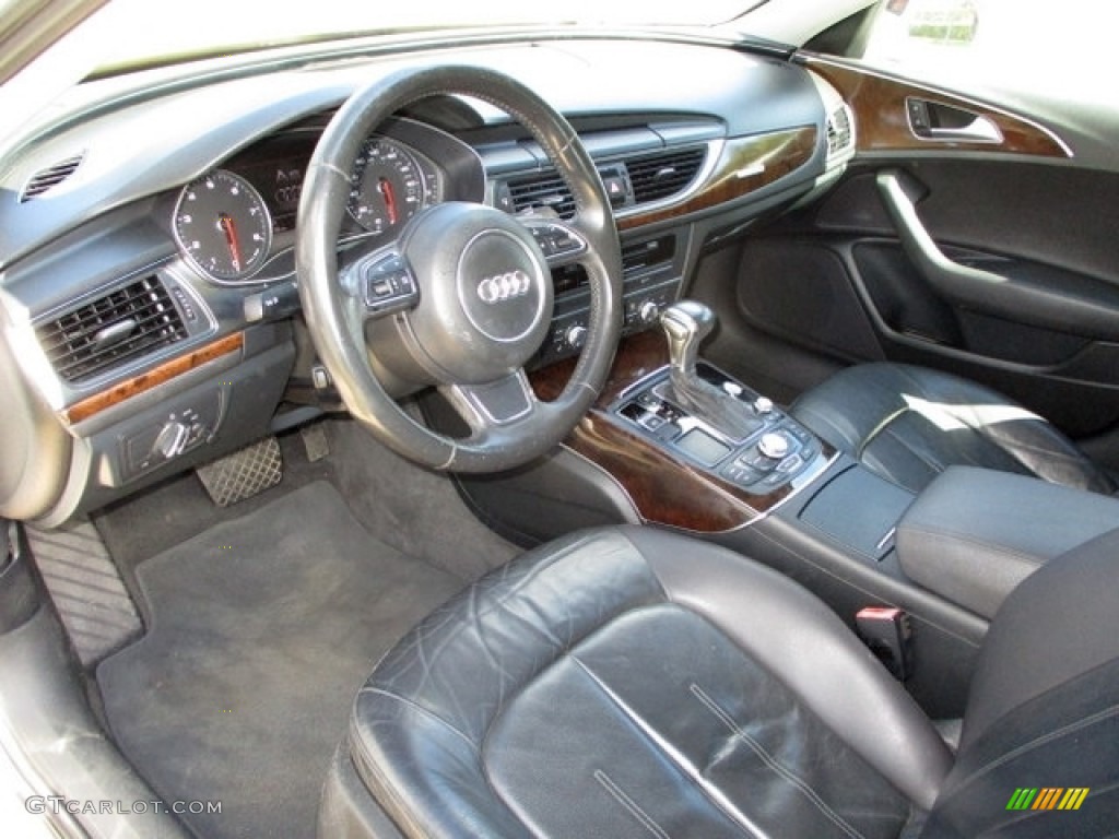 2012 A6 3.0T quattro Sedan - Ice Silver Metallic / Black photo #63