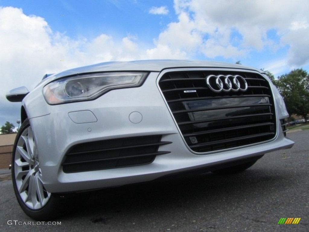 2014 A6 2.0T quattro Sedan - Ice Silver Metallic / Black photo #2