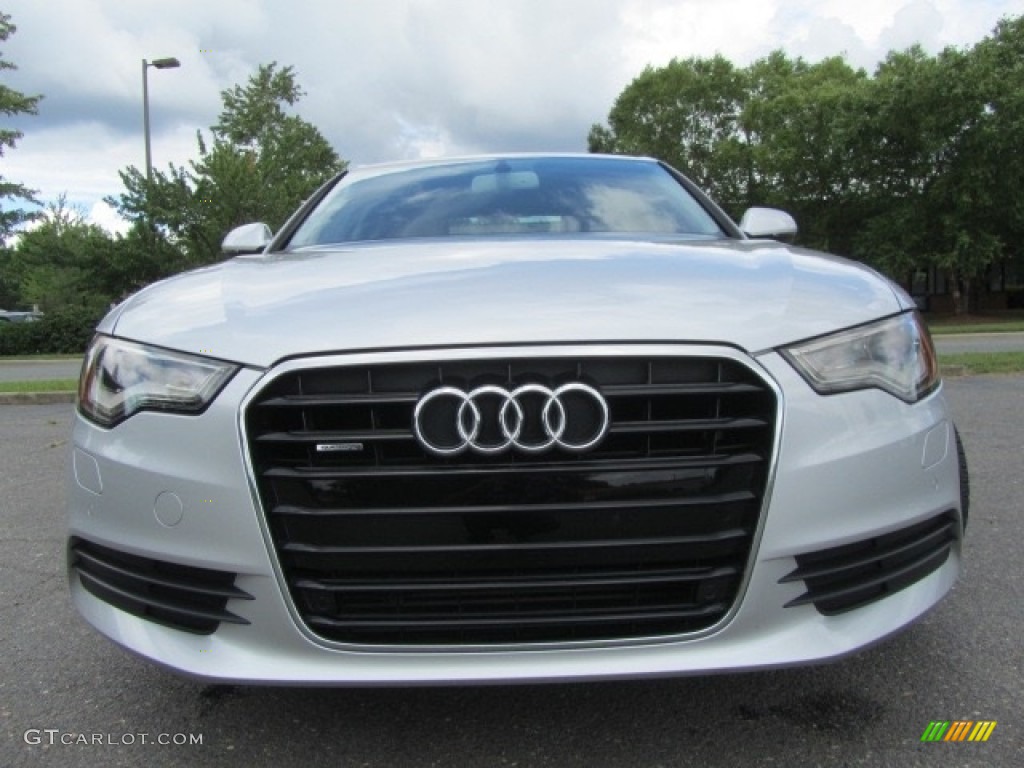 2014 A6 2.0T quattro Sedan - Ice Silver Metallic / Black photo #4