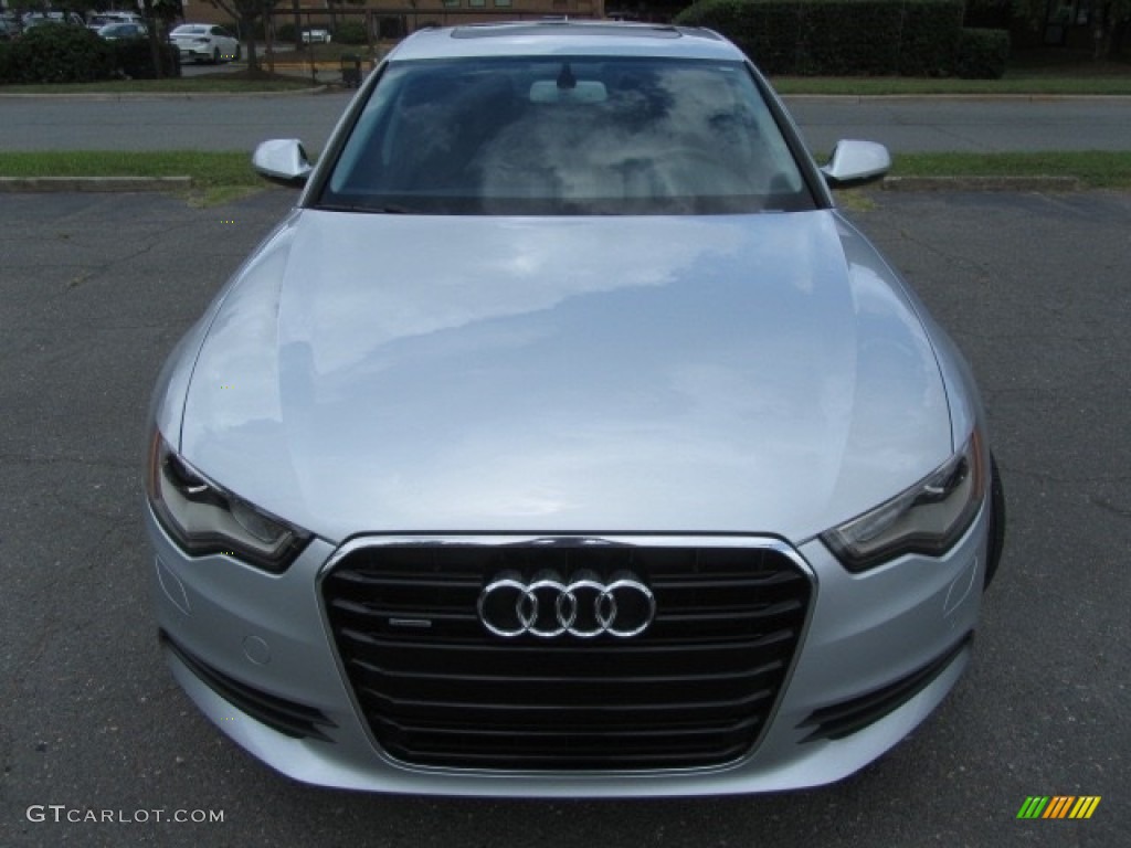 2014 A6 2.0T quattro Sedan - Ice Silver Metallic / Black photo #5