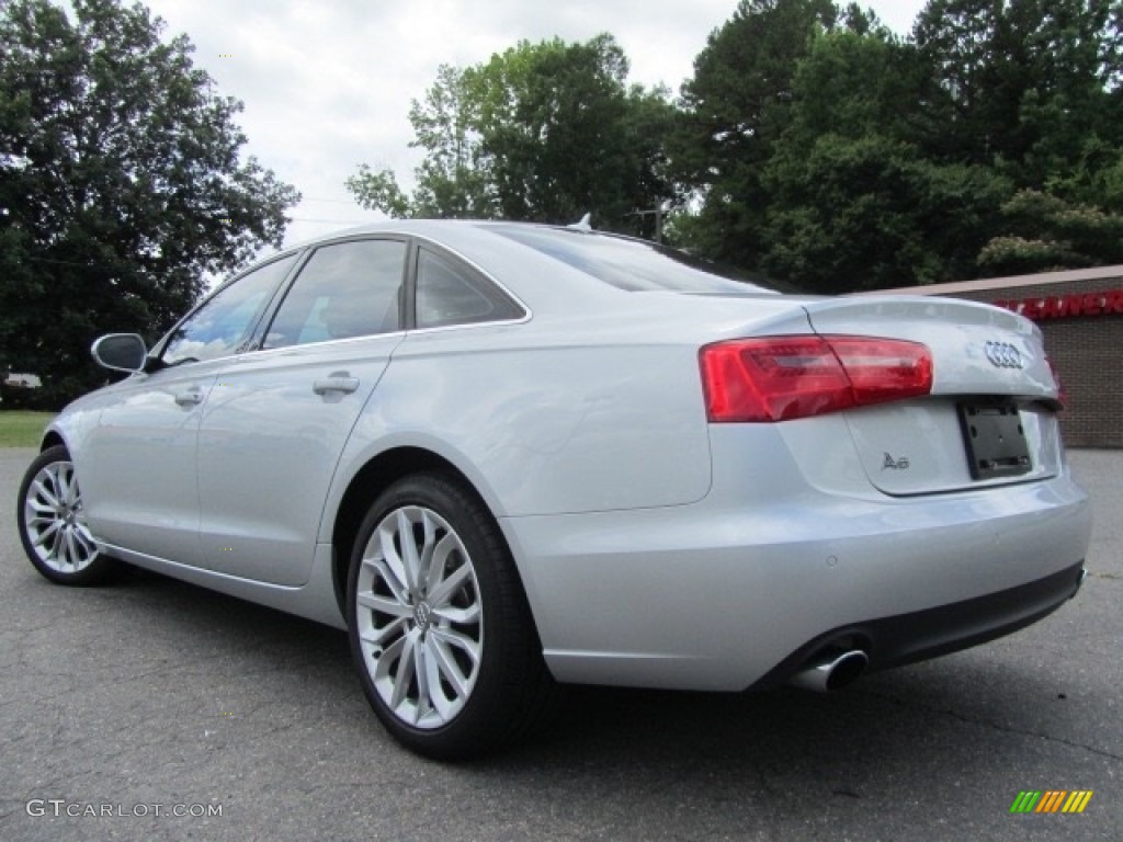 2014 A6 2.0T quattro Sedan - Ice Silver Metallic / Black photo #8