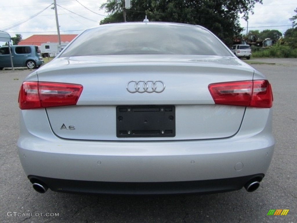 2014 A6 2.0T quattro Sedan - Ice Silver Metallic / Black photo #9