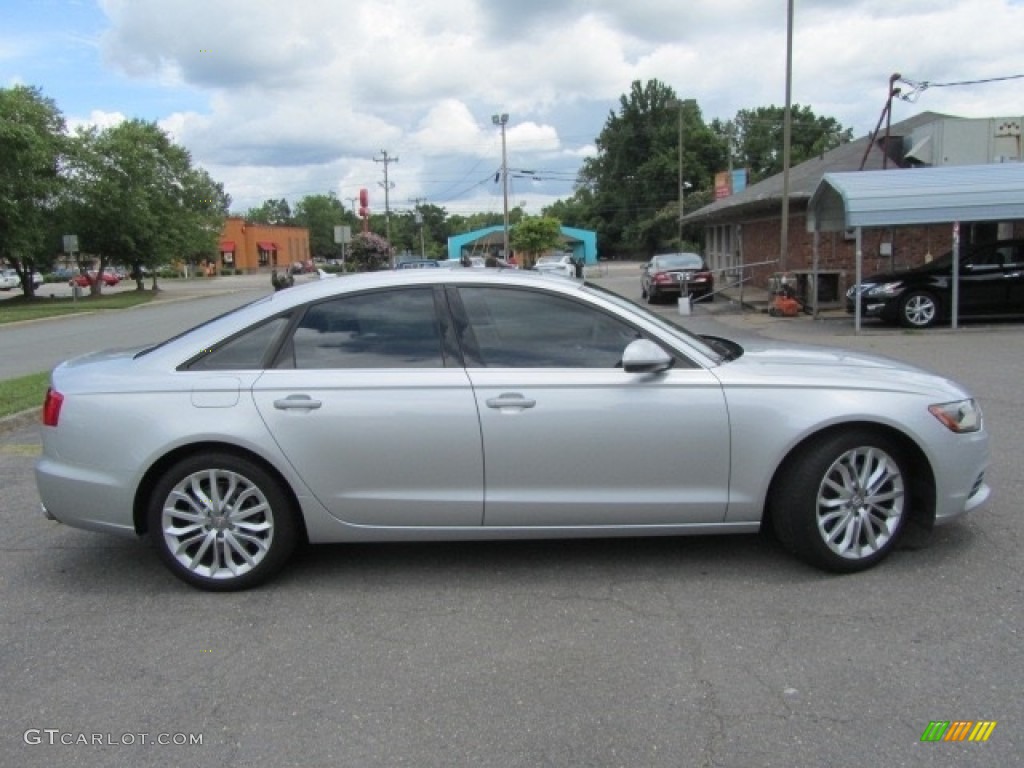 2014 A6 2.0T quattro Sedan - Ice Silver Metallic / Black photo #11