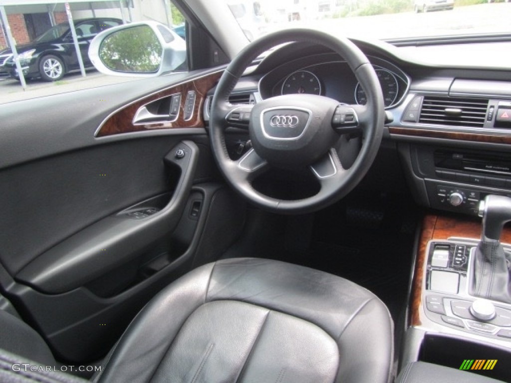 2014 A6 2.0T quattro Sedan - Ice Silver Metallic / Black photo #12